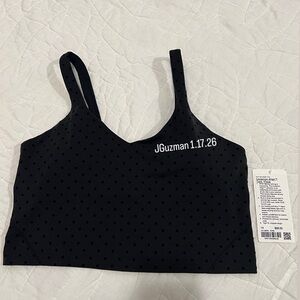 Lululemon Black Polka Flock Align Tank